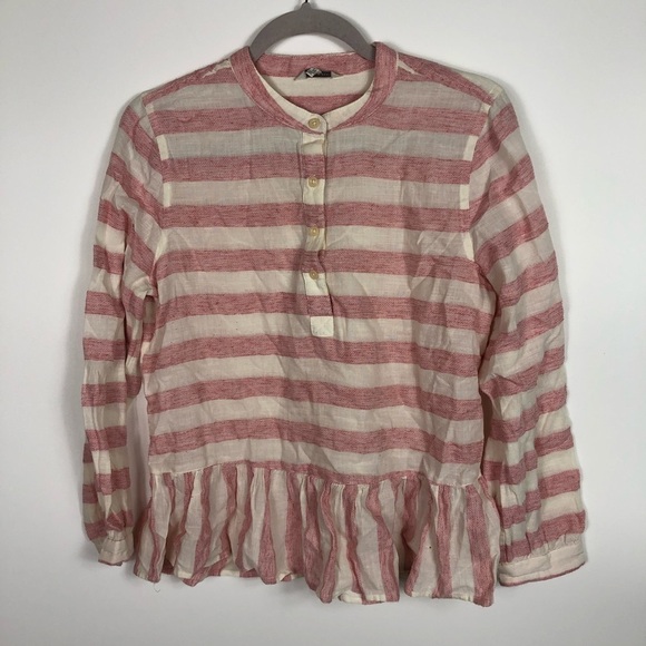 Lucky‎ brand long sleeve striped top women’s medium - Picture 7 of 9